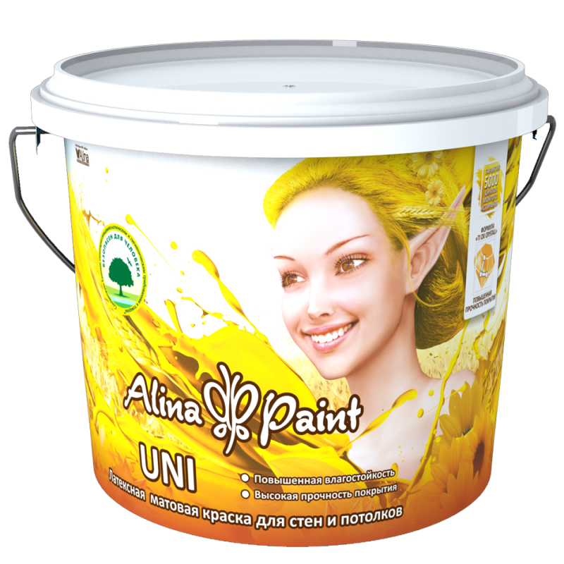 Краска латексная ALINA PAINT Uni, 7 кг, цена - купить в интернет-магазине