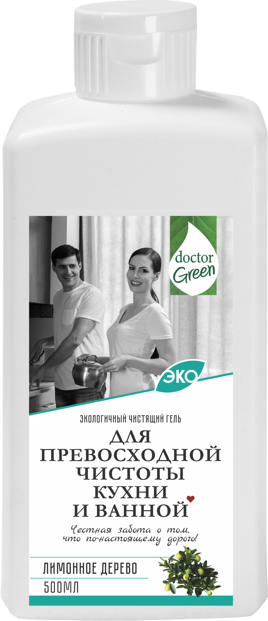 Чистящий крем для кухни и ванной комнаты Doctor Green «Для превосходной чистоты кухни и ванной», 500 мл в Кызылорде.